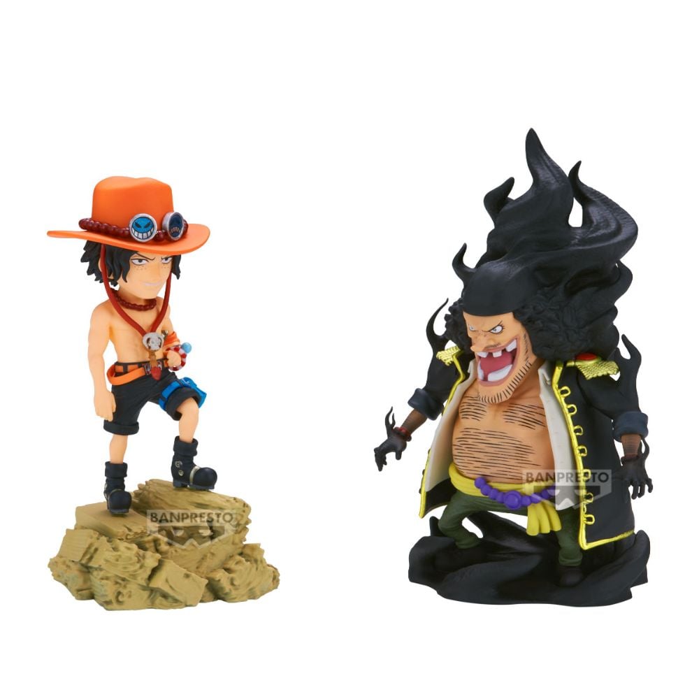 FIGURA PORTGAS D. ACE VS MARSHALL D. TEACH ONE PIECE WCF - 1