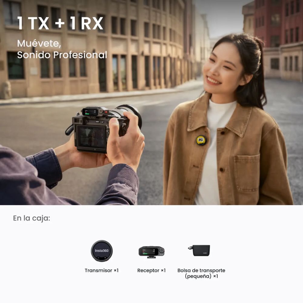 MICRÓFONO INSTA360 MIC PRO (1 TX + 1 RX) - 3