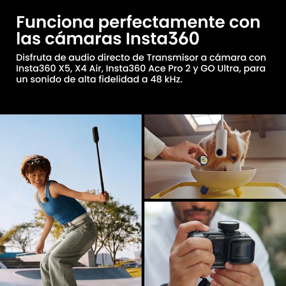 MICRÓFONO INSTA360 MIC PRO (1 TX + 1 RX) - 5