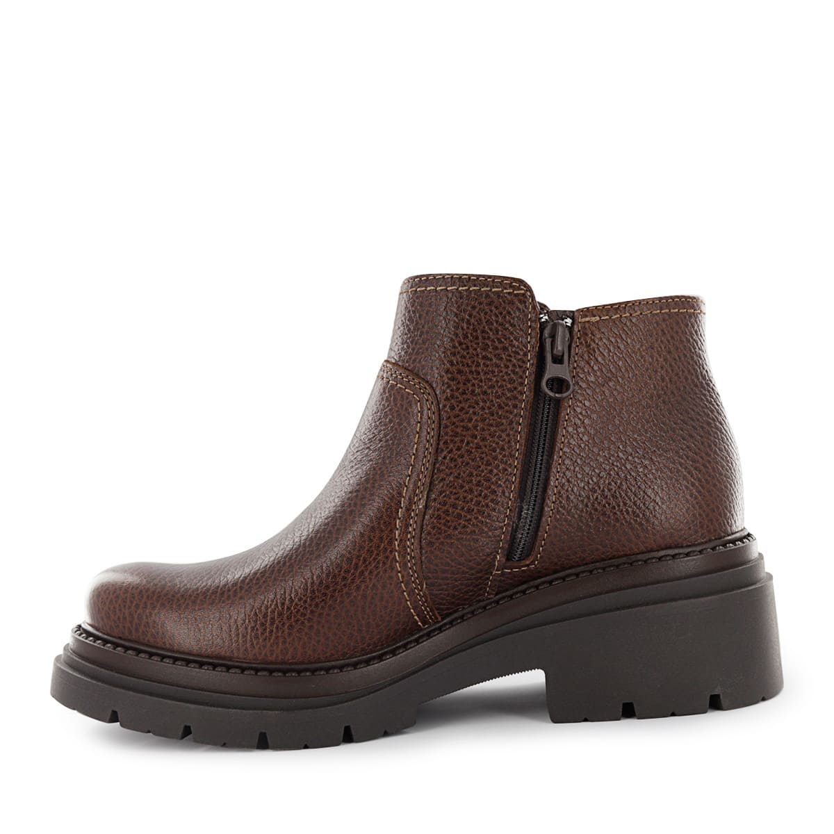 Ripley - BOTIN PARA MUJER ECCO CAMILLE02 CASTAÑO CUERO NATURAL