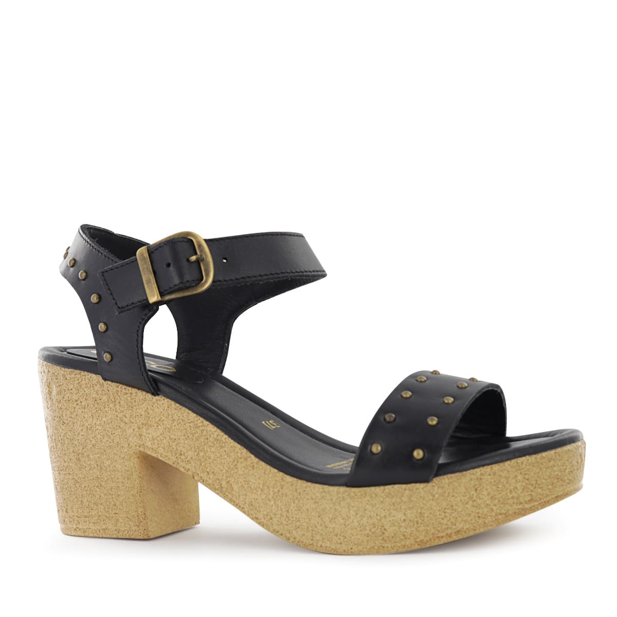 SANDALIAS MUJER ECCO CUERO NEGRO 1006818 ANALU18 - 1