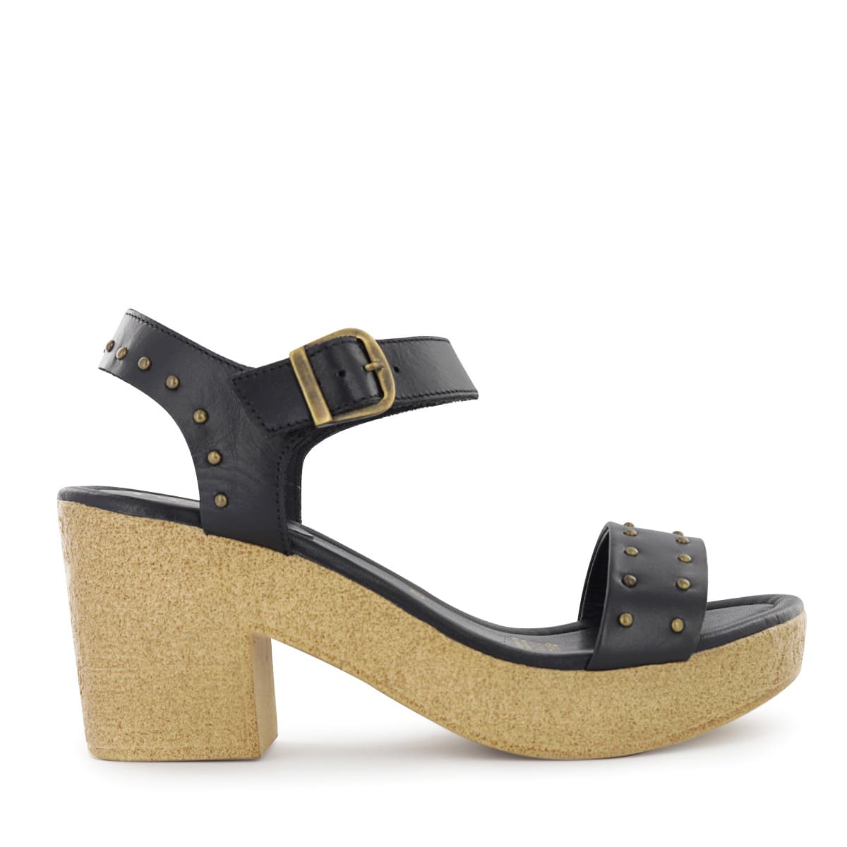 SANDALIAS MUJER ECCO CUERO NEGRO 1006818 ANALU18 - 2