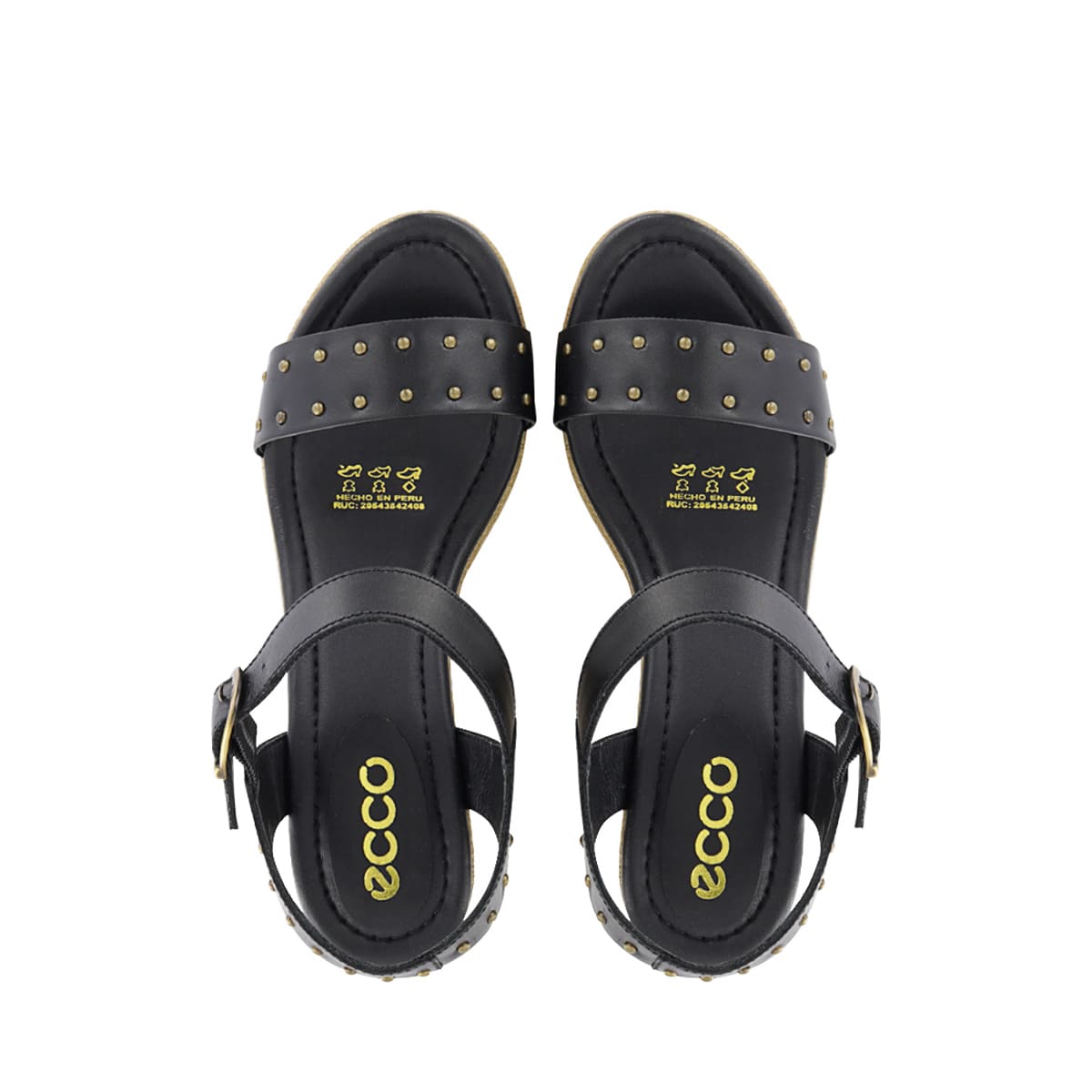 SANDALIAS MUJER ECCO CUERO NEGRO 1006818 ANALU18 - 5