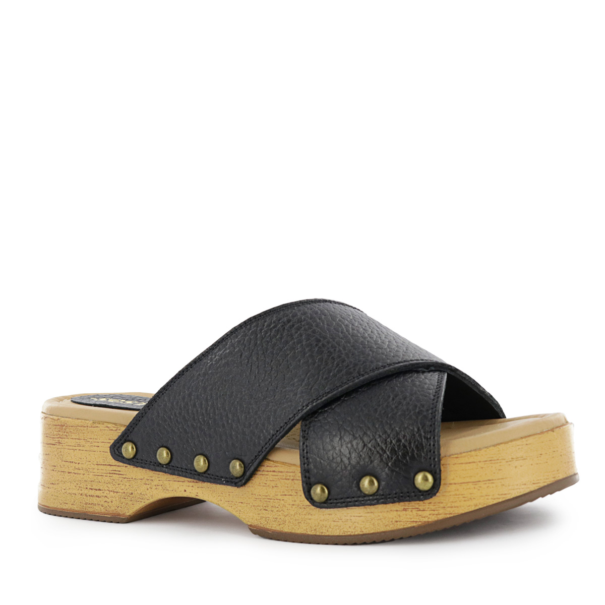 SANDALIAS MUJER SESTRA CUERO NATURAL NEGRO ESTER02 - 1
