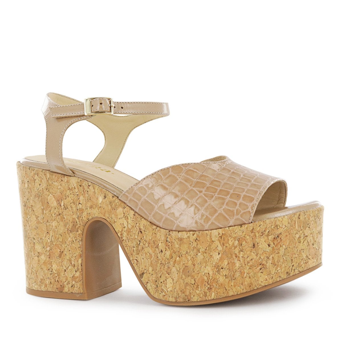 SANDALIAS MUJER SESTRA CUERO CHAROL MARRÓN CLARO VANNA01 PECANA - 1