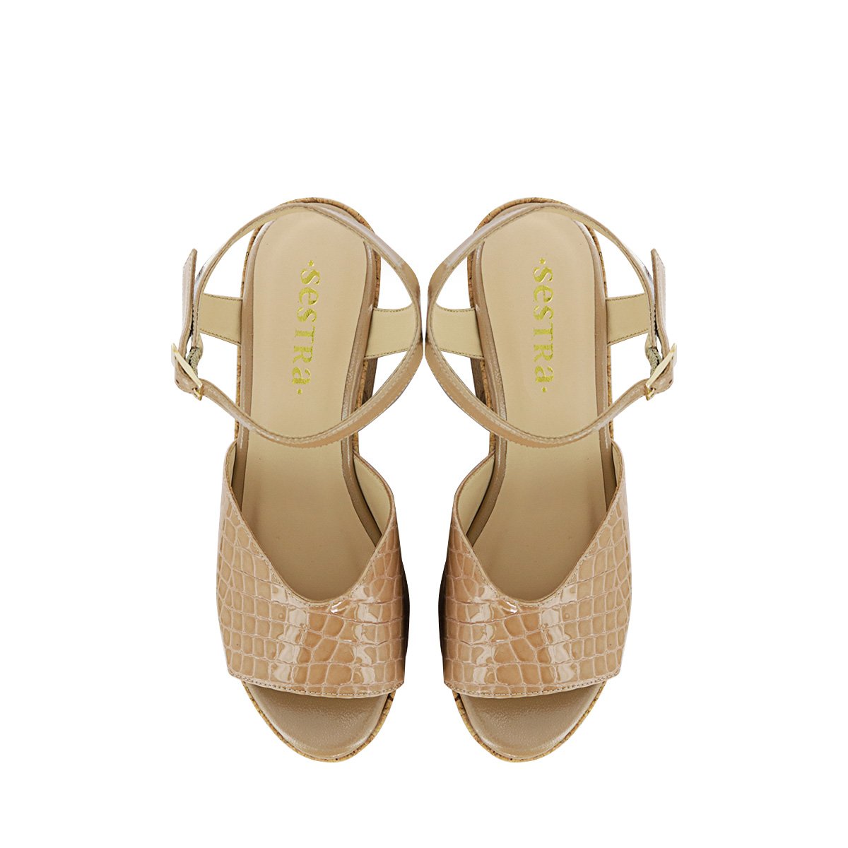 SANDALIAS MUJER SESTRA CUERO CHAROL MARRÓN CLARO VANNA01 PECANA - 5