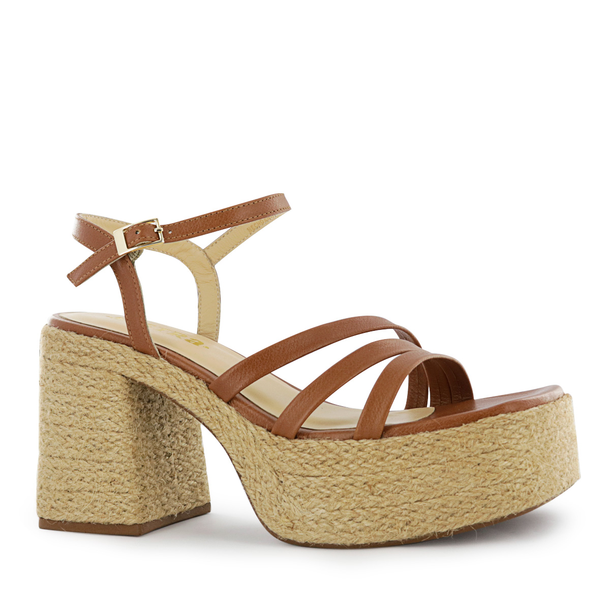 SANDALIAS MUJER SESTRA CUERO NATURAL CARAMELO AMAYA01 - 1