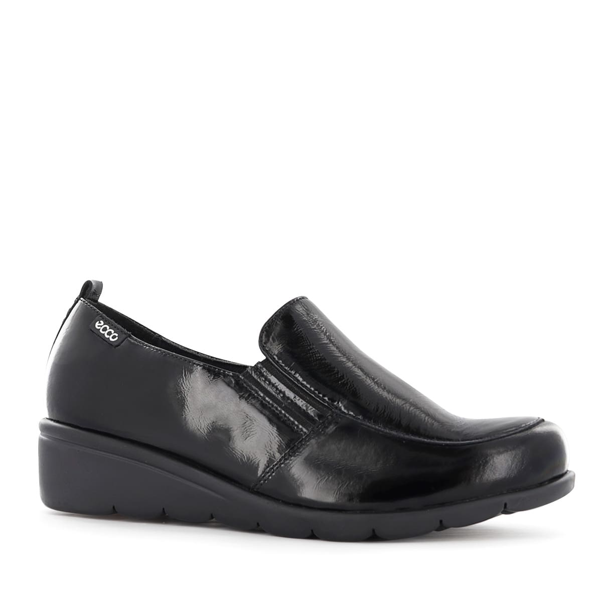 ZAPATOS SLIP ON MUJER ECCO FLEXXI15 NEGRO CUERO CHAROL - 1