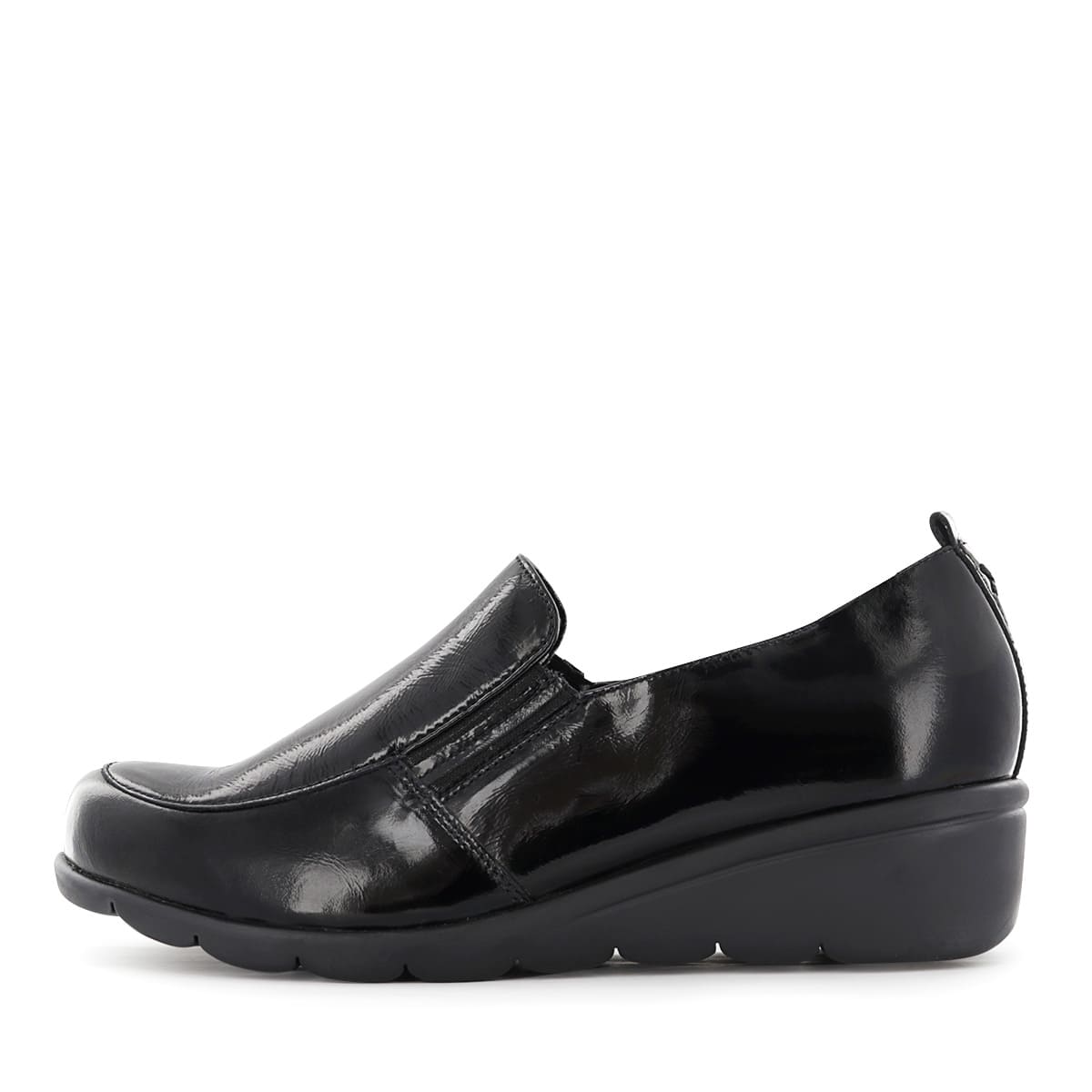 ZAPATOS SLIP ON MUJER ECCO FLEXXI15 NEGRO CUERO CHAROL - 4