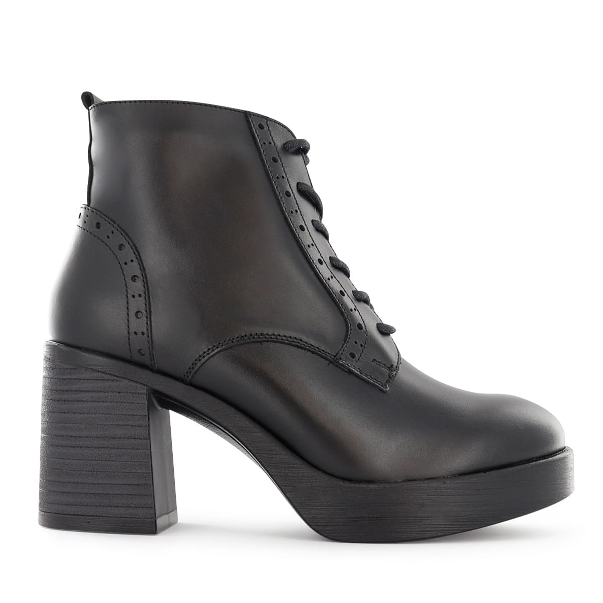 BOTINES CON PASADOR CASUAL MUJER ECCO BIMBA01 NEGRO CUERO NATURAL - 3