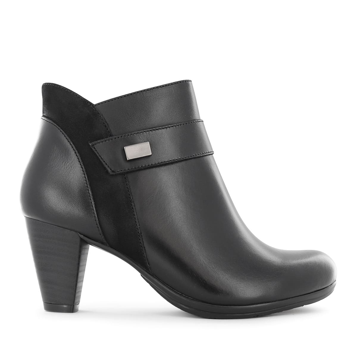 BOTINES CASUAL MUJER ECCO DALILA49 NEGRO CUERO NATURAL - 4