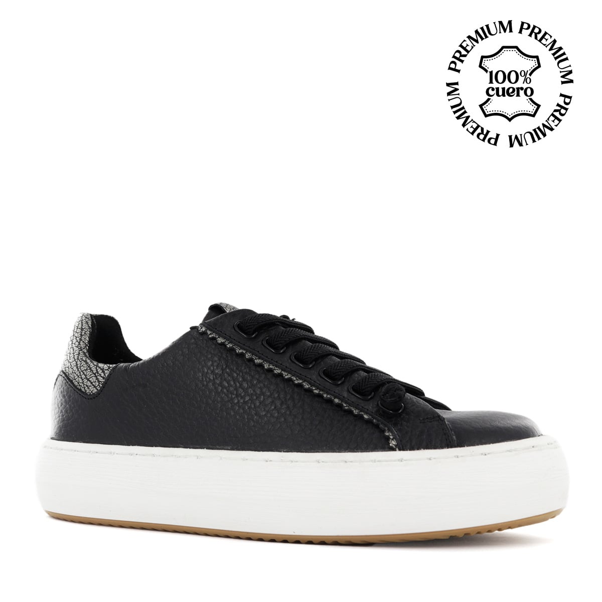 ZAPATILLAS URBANAS MUJER ECCO ALEKSA03 NEGRO CUERO NATURAL - 1