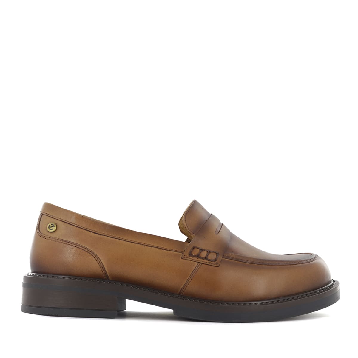 MOCASINES MUJER ECCO LIPA01 APACHE CUERO NATURAL - 3