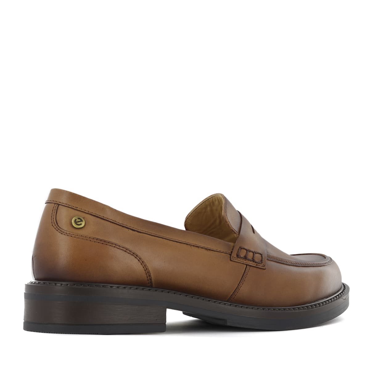 MOCASINES MUJER ECCO LIPA01 APACHE CUERO NATURAL - 4