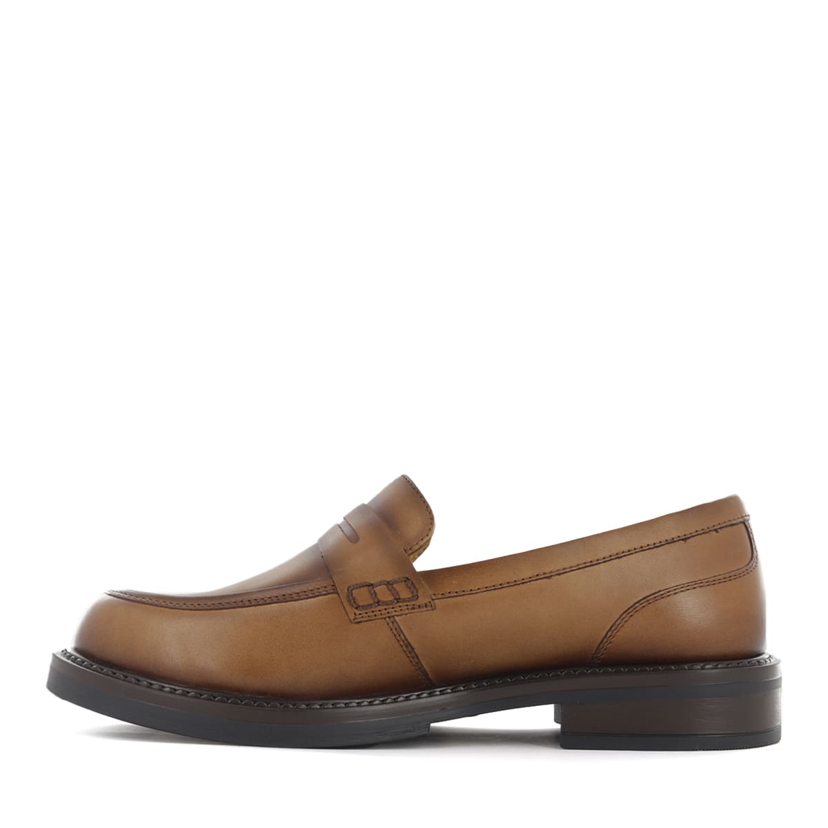MOCASINES MUJER ECCO LIPA01 APACHE CUERO NATURAL - 5