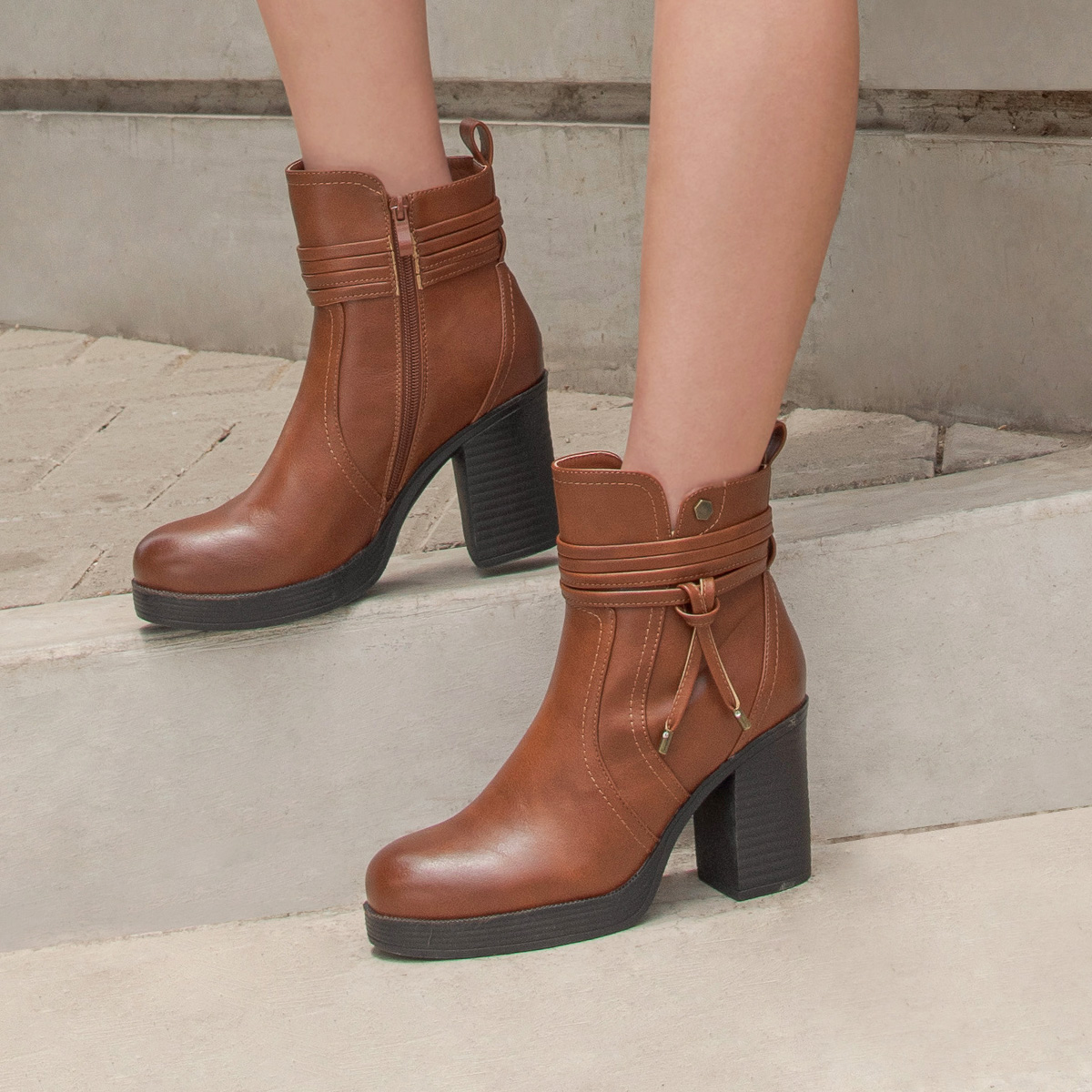 BOTINES URBANO MUJER IMPULS FRENCHI17 COBRE - 1