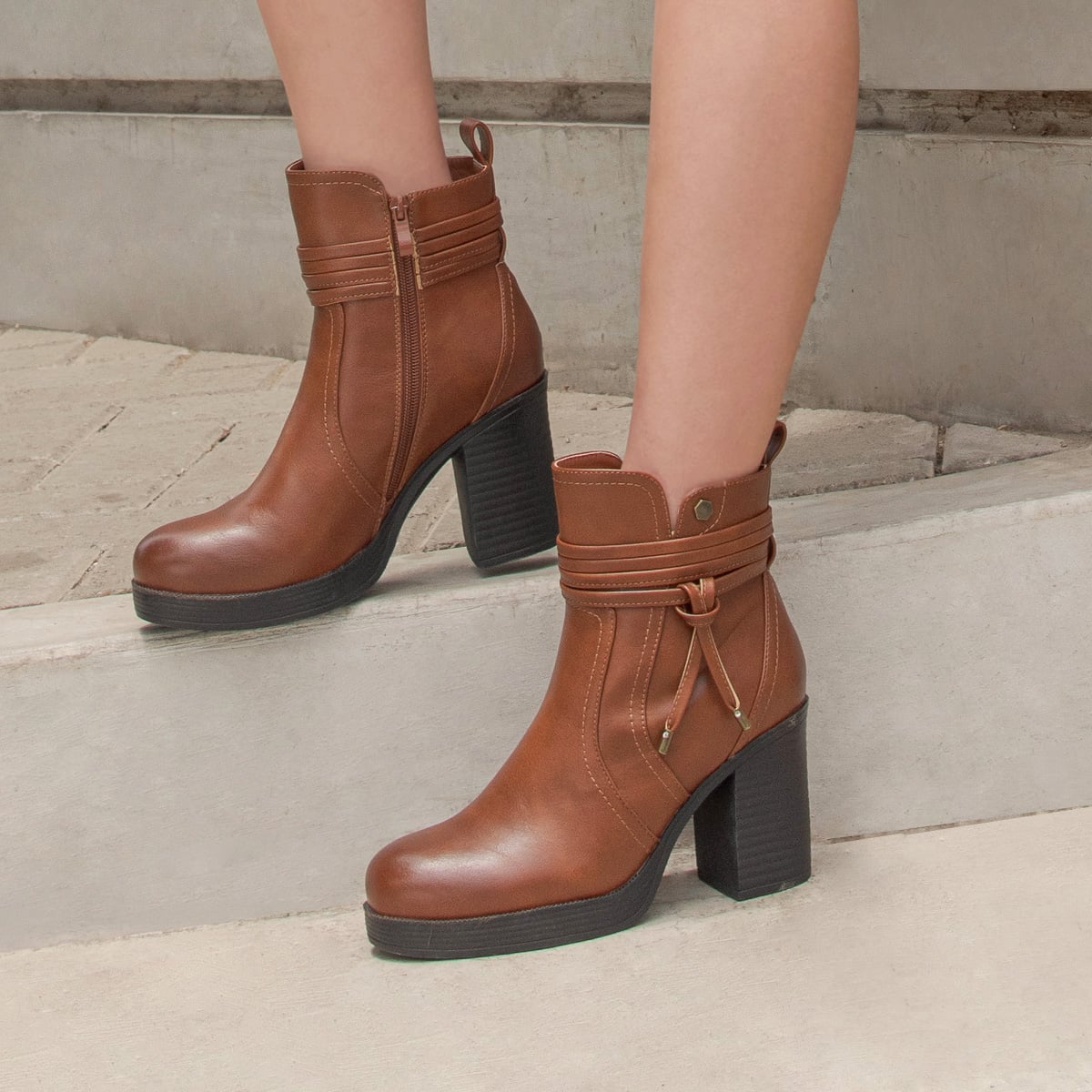 BOTINES URBANO MUJER IMPULS FRENCHI17 COBRE - 1