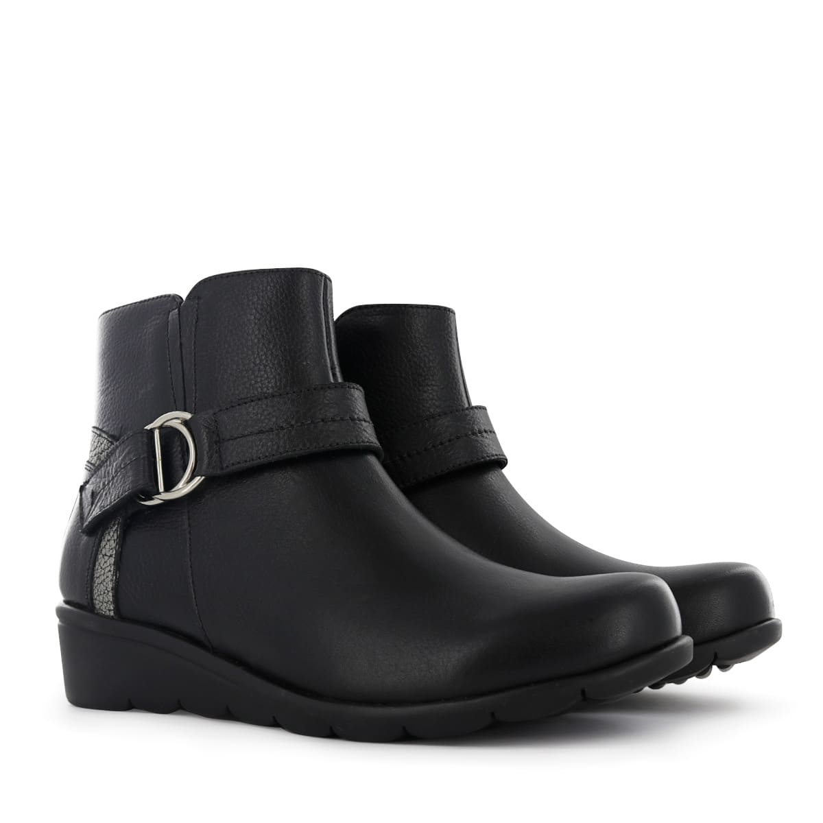 BOTINES CONFORT MUJER ECCO FLEXXI14 NEGRO CUERO NATURAL - 5