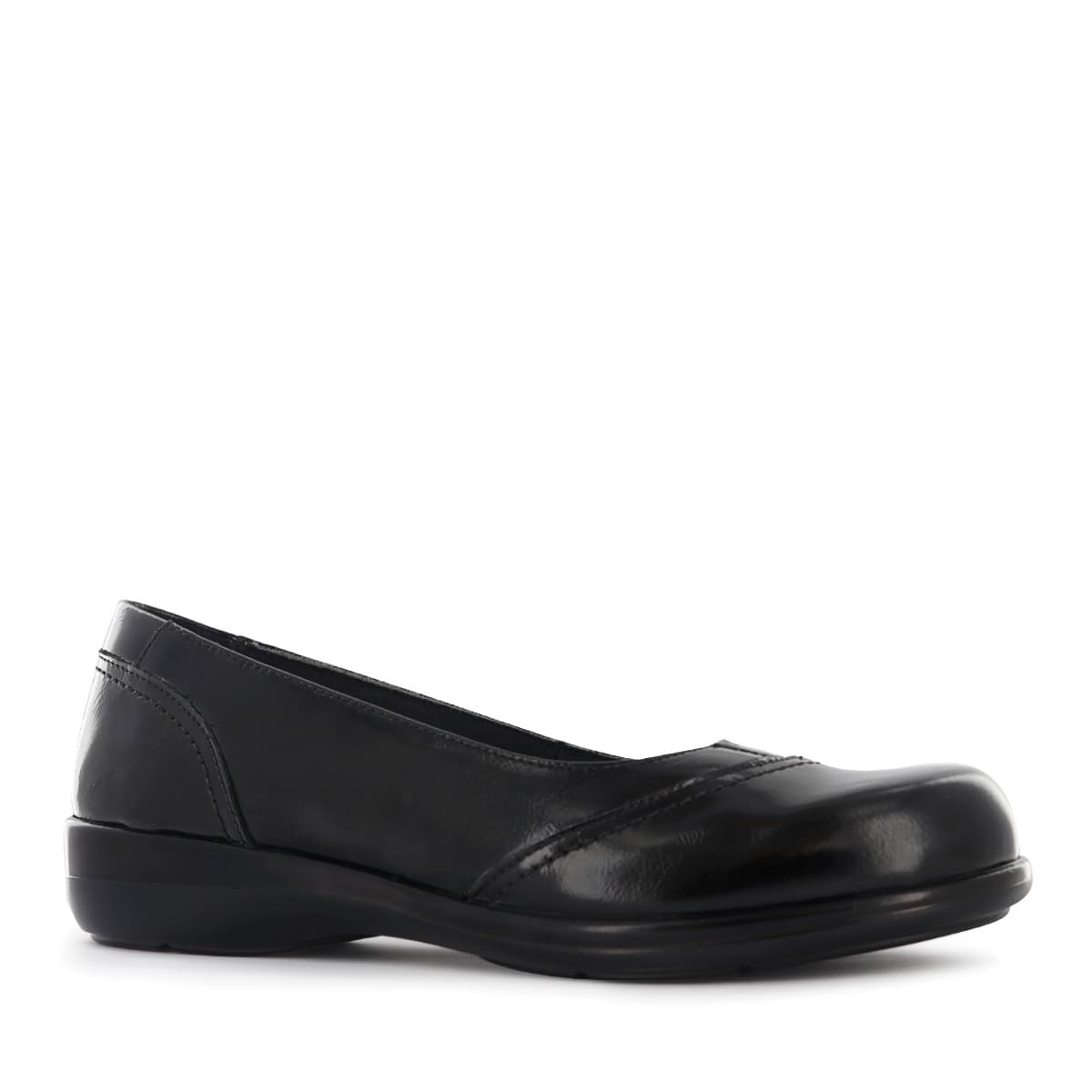 BALLERINAS MUJER ECCO APPU01 NEGRO CUERO NATURAL - 2