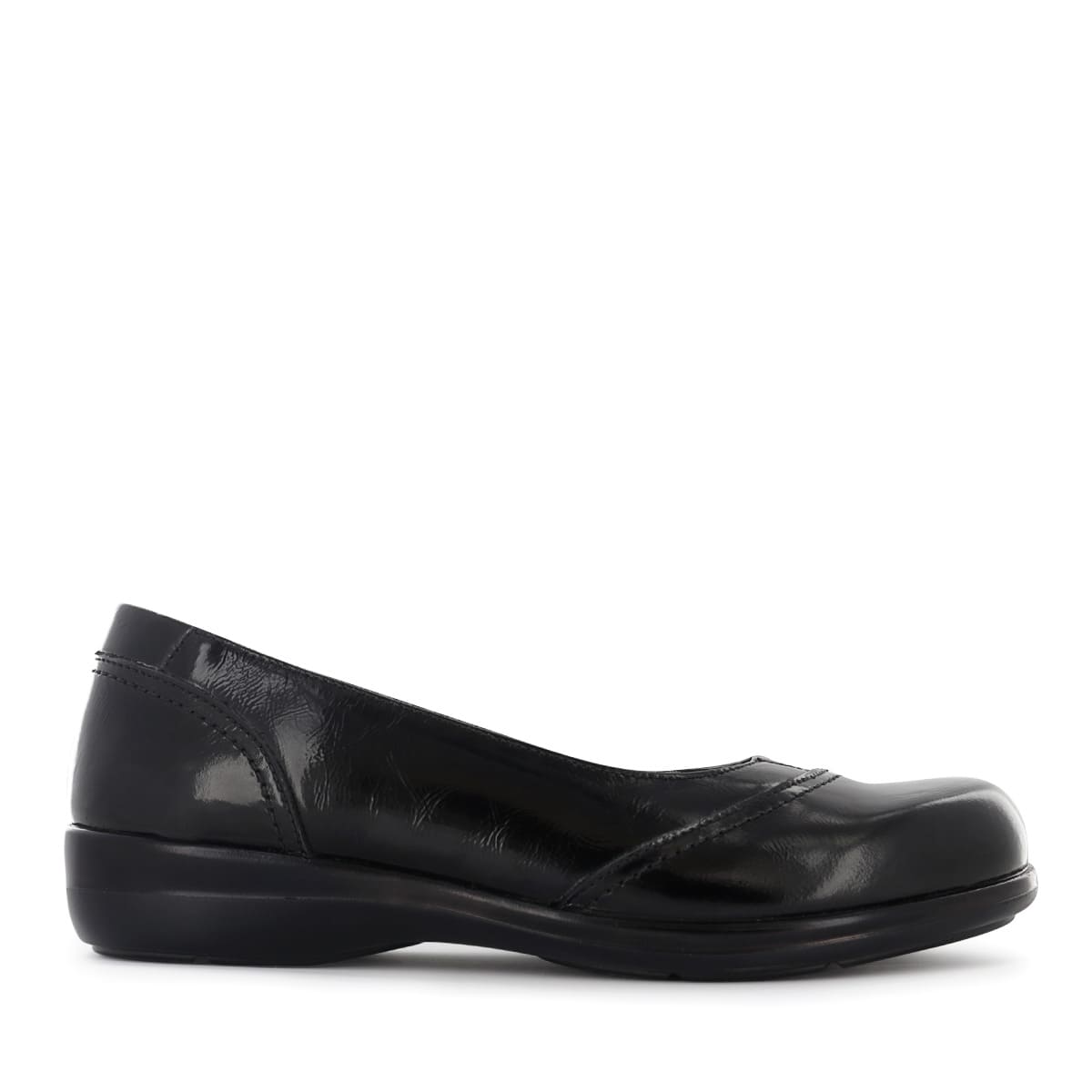 BALLERINAS MUJER ECCO APPU01 NEGRO CUERO NATURAL - 3