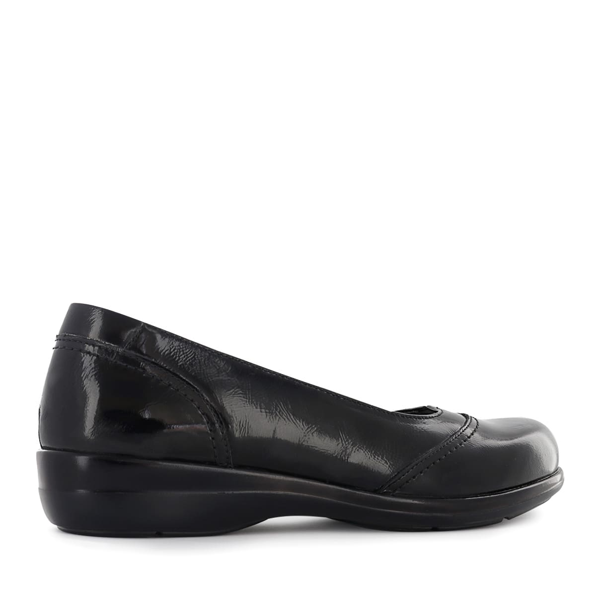 BALLERINAS MUJER ECCO APPU01 NEGRO CUERO NATURAL - 4
