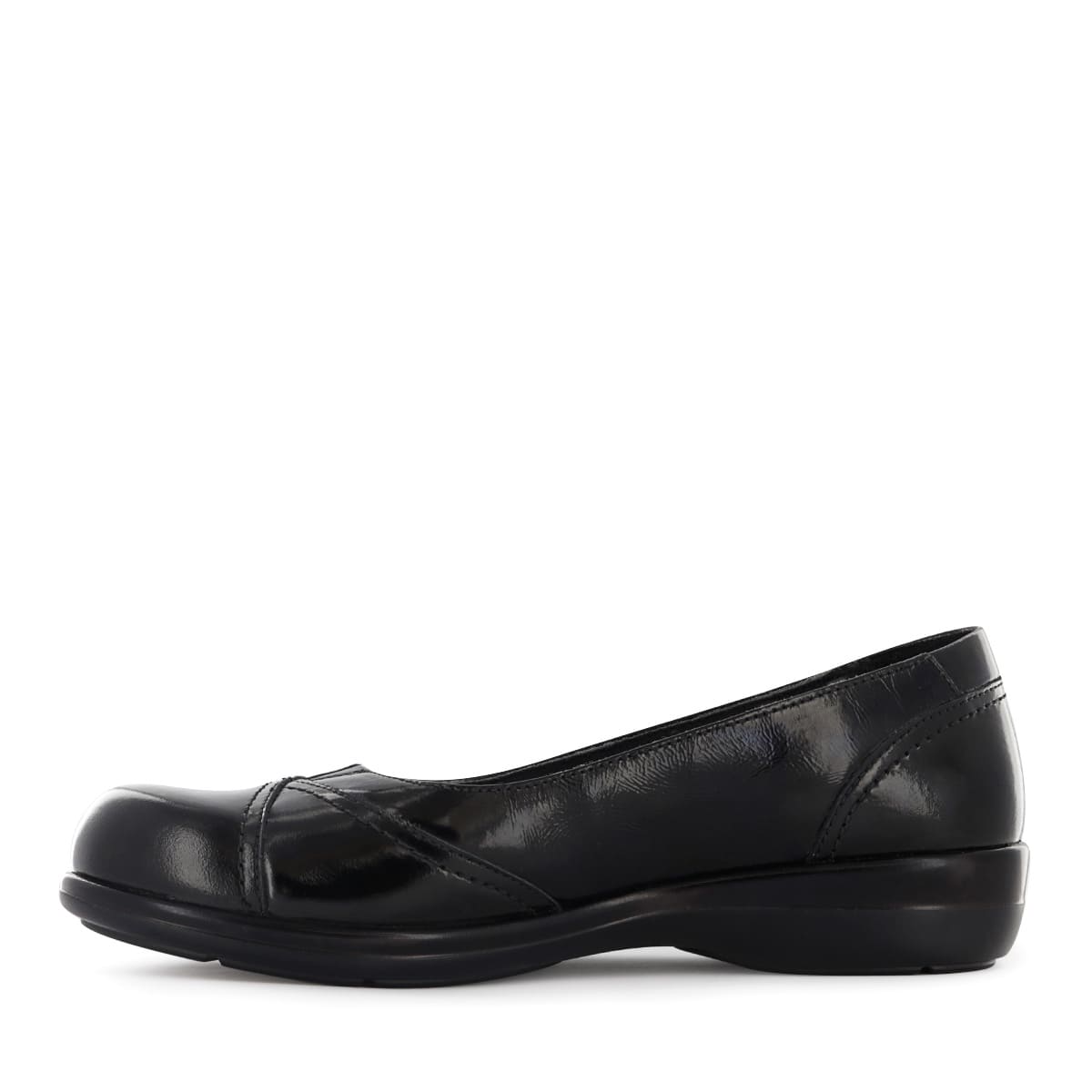 BALLERINAS MUJER ECCO APPU01 NEGRO CUERO NATURAL - 5