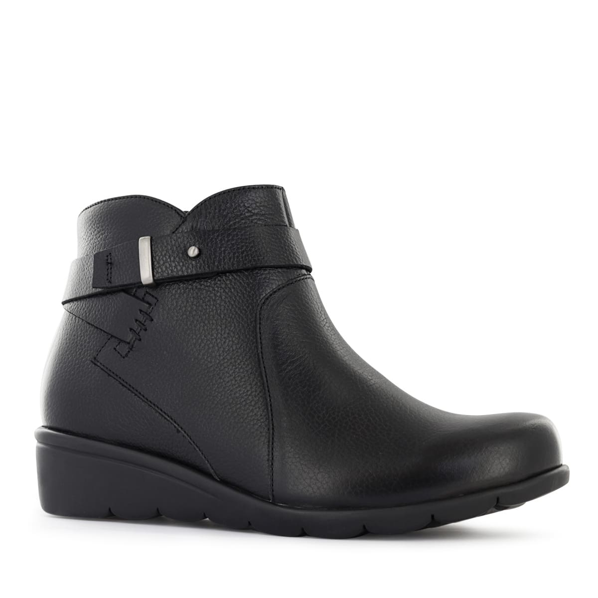 BOTINES CONFORT MUJER ECCO FLEXXI18 NEGRO CUERO NATURAL - 2