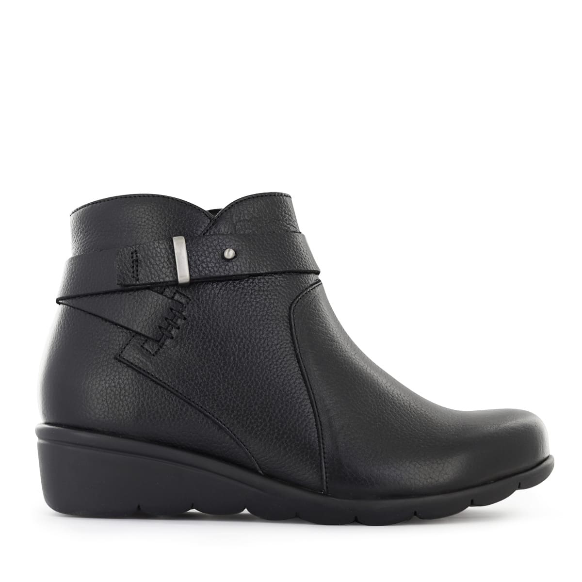 BOTINES CONFORT MUJER ECCO FLEXXI18 NEGRO CUERO NATURAL - 3