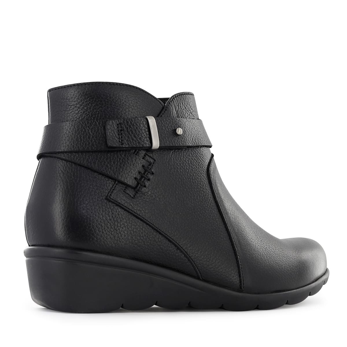 BOTINES CONFORT MUJER ECCO FLEXXI18 NEGRO CUERO NATURAL - 4