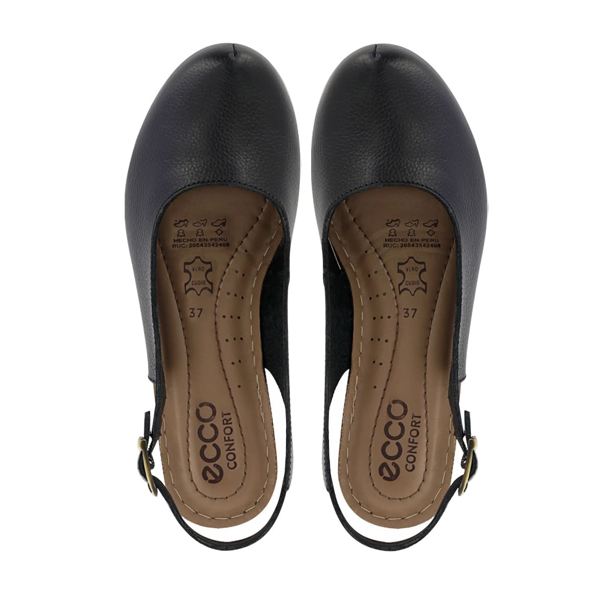 ZAPATOS DESTALONADOS MUJER ECCO MIKA10 NEGRO CUERO NATURAL - 5