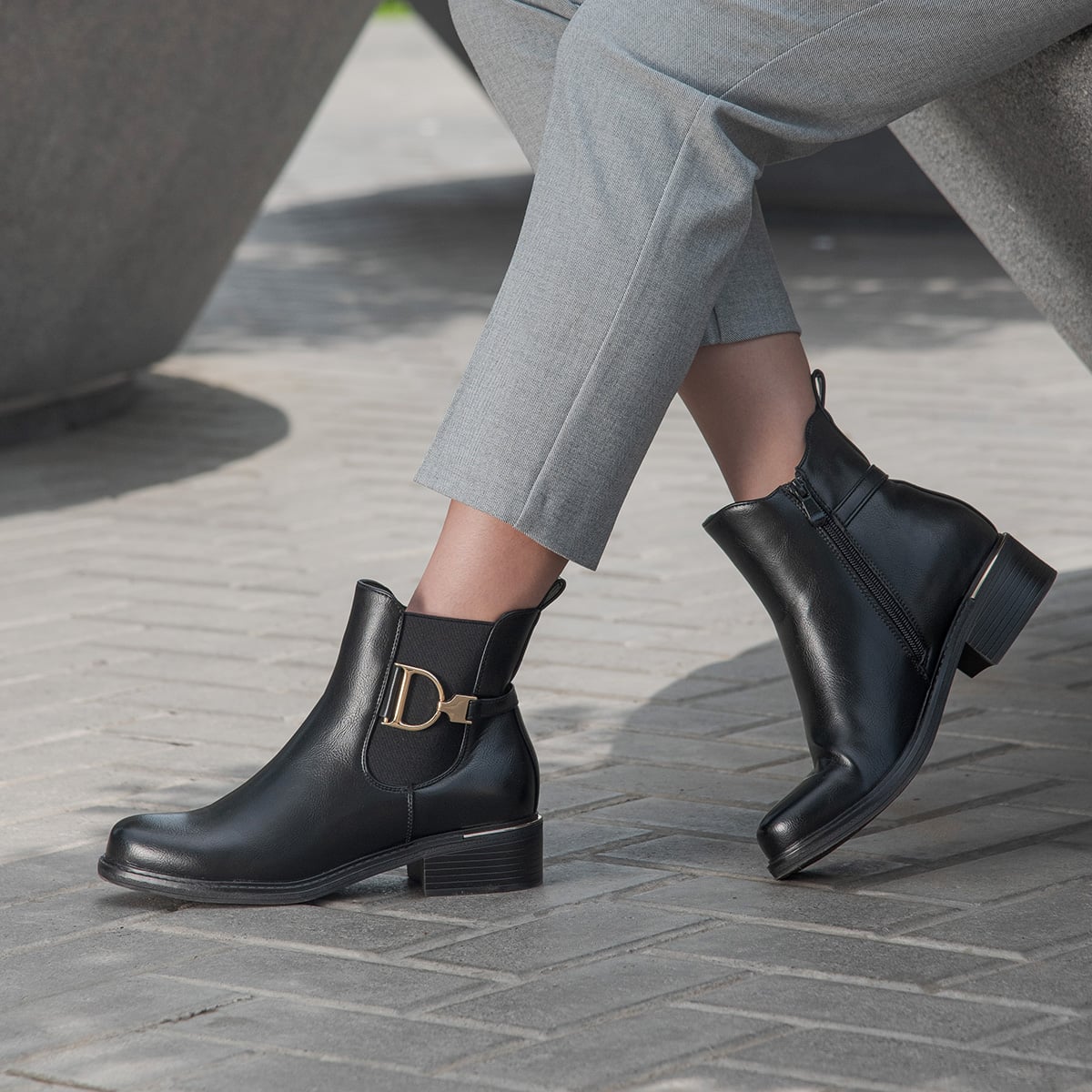 BOTINES URBANO MUJER IMPULS TABITHA02 NEGRO - 1