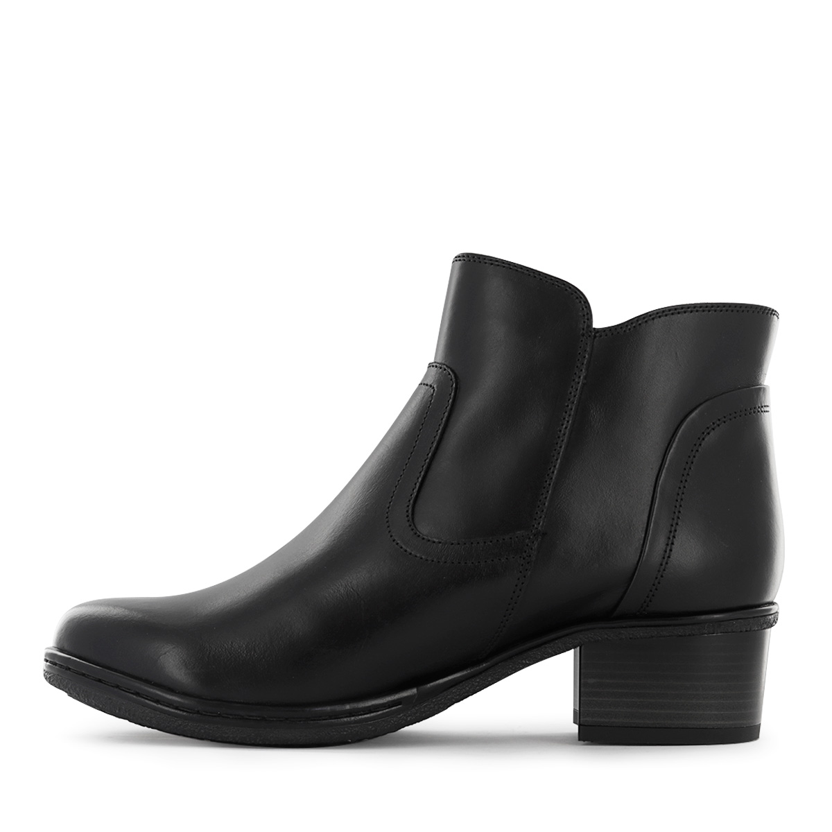 BOTINES CASUAL MUJER ECCO DENISSE03 NEGRO CUERO NATURAL - 5
