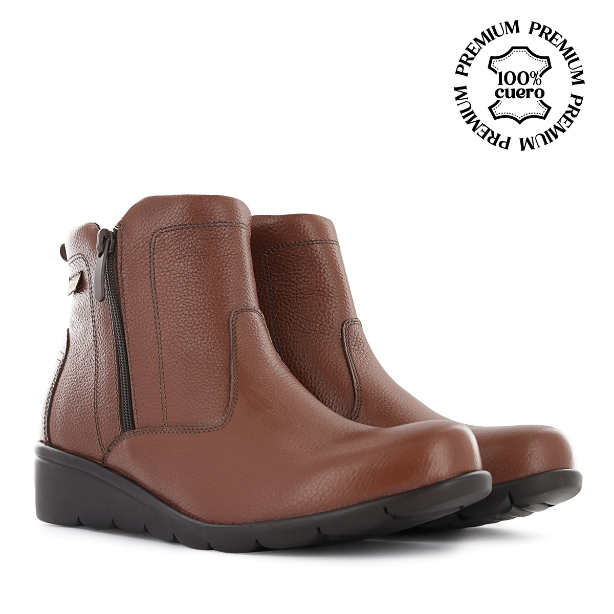 BOTINES CONFORT MUJER ECCO FLEXXI04 COBRE CUERO NATURAL