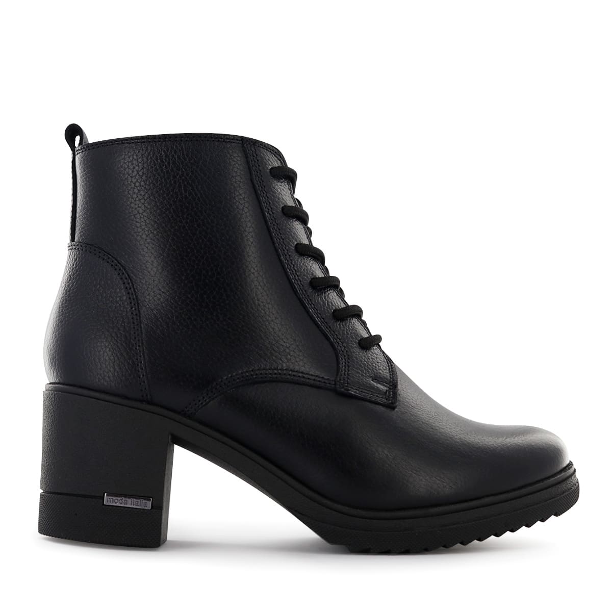 BOTINES CON PASADOR CASUAL MUJER ECCO VIRGINIA05 NEGRO CUERO NATURAL - 4