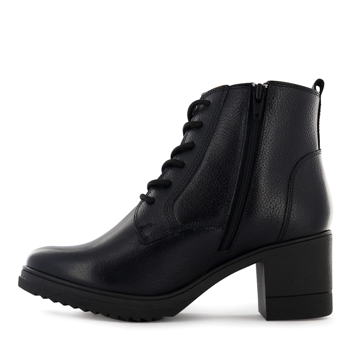 BOTINES CON PASADOR CASUAL MUJER ECCO VIRGINIA05 NEGRO CUERO NATURAL - 6