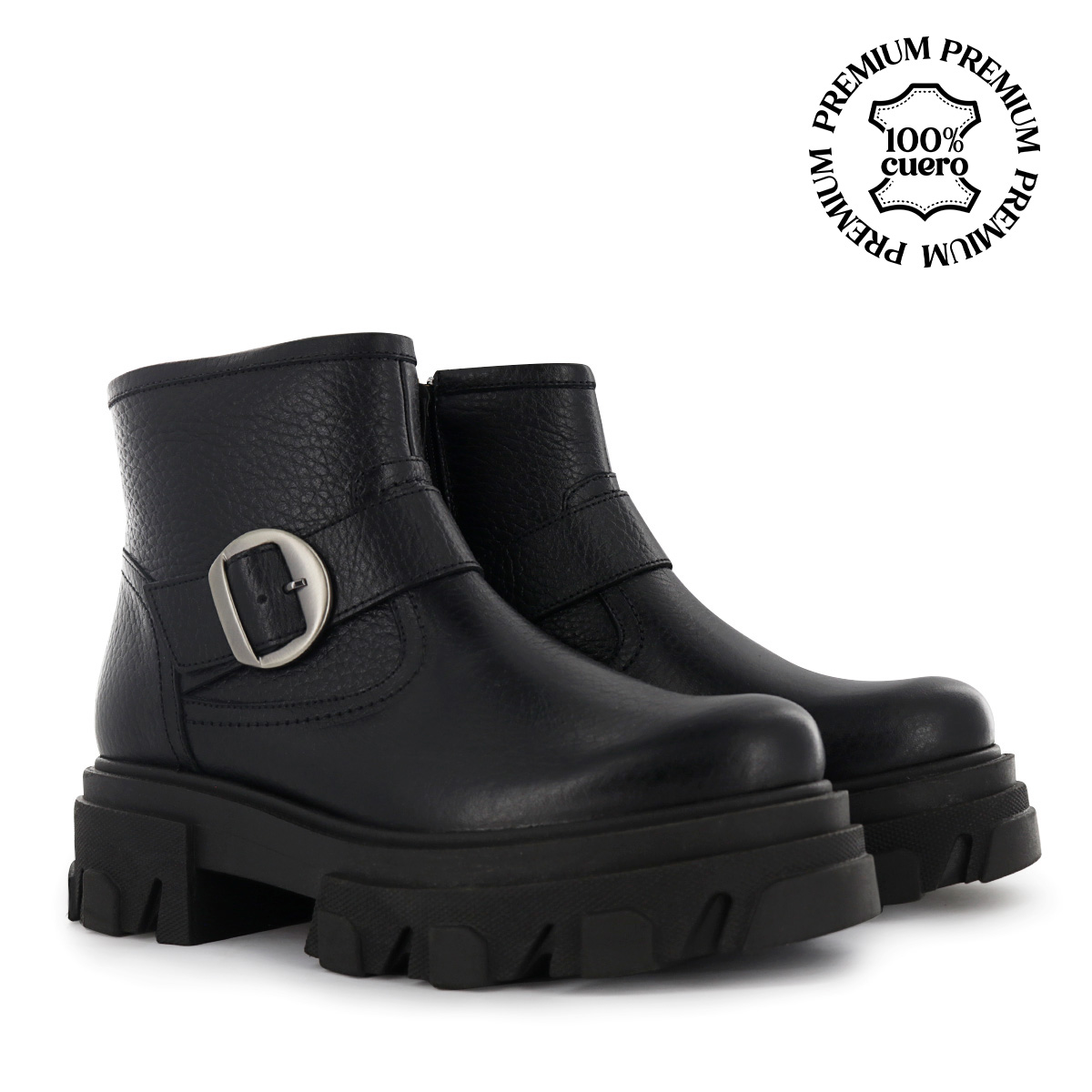 BOTINES MUJER ECCO SIMONE05 NEGRO CUERO - 1