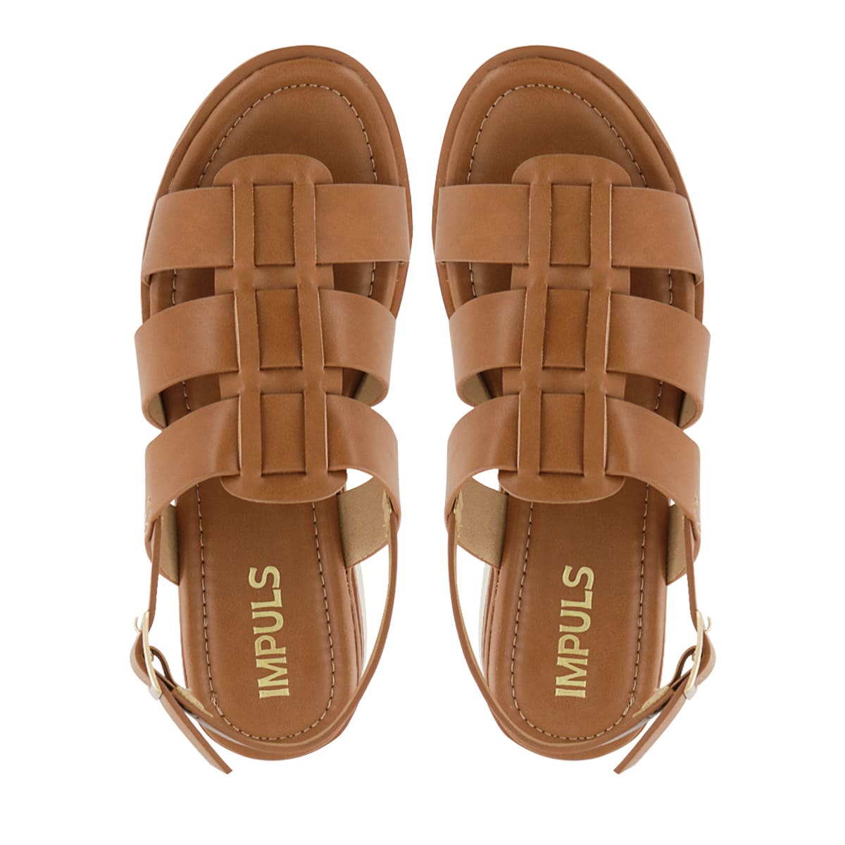 SANDALIAS CUÑA IMPULS MUJER ADAYA11 CARAMELO - 5