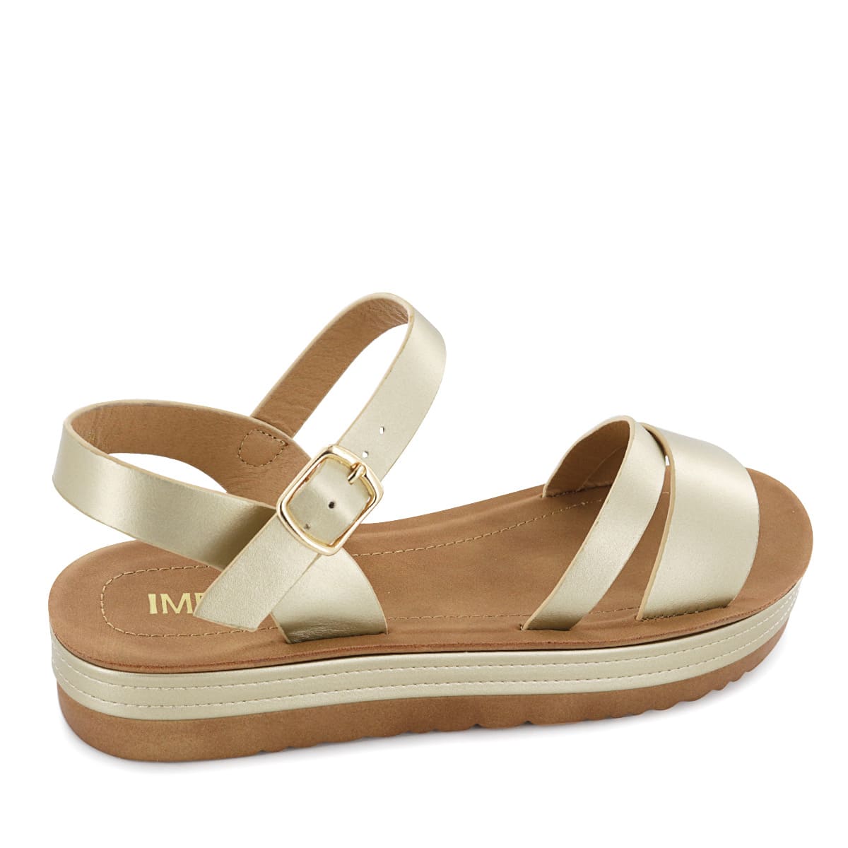 SANDALIAS CUÑA IMPULS MUJER SARAI01 ORO - 3