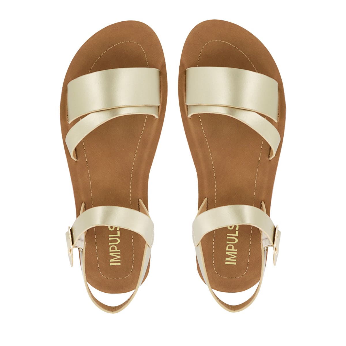 SANDALIAS CUÑA IMPULS MUJER SARAI01 ORO - 5