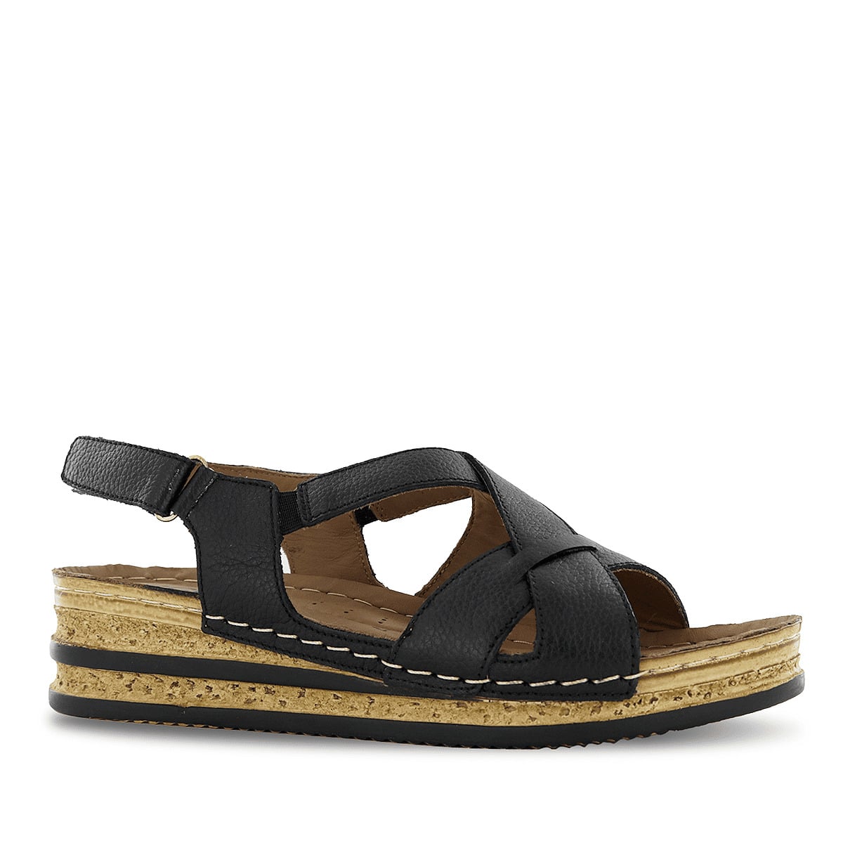 SANDALIAS ECCO CUERO MUJER HILDA02 NEGRO - 1