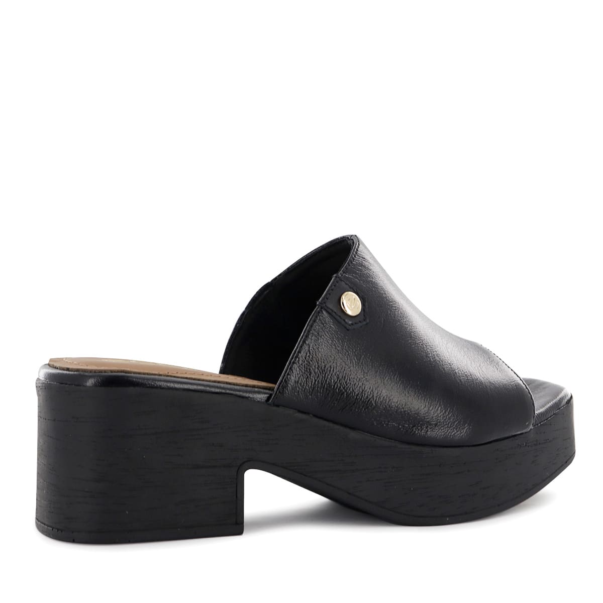SANDALIAS CON TACO ECCO CUERO CHAROL MUJER DOME02 NEGRO - 3