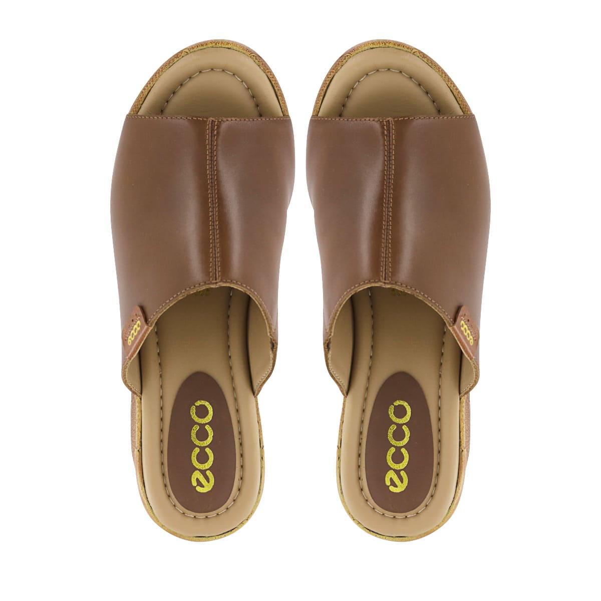 SANDALIAS CUÑA ECCO CUERO MUJER WINONA08 TOFFEE - 5