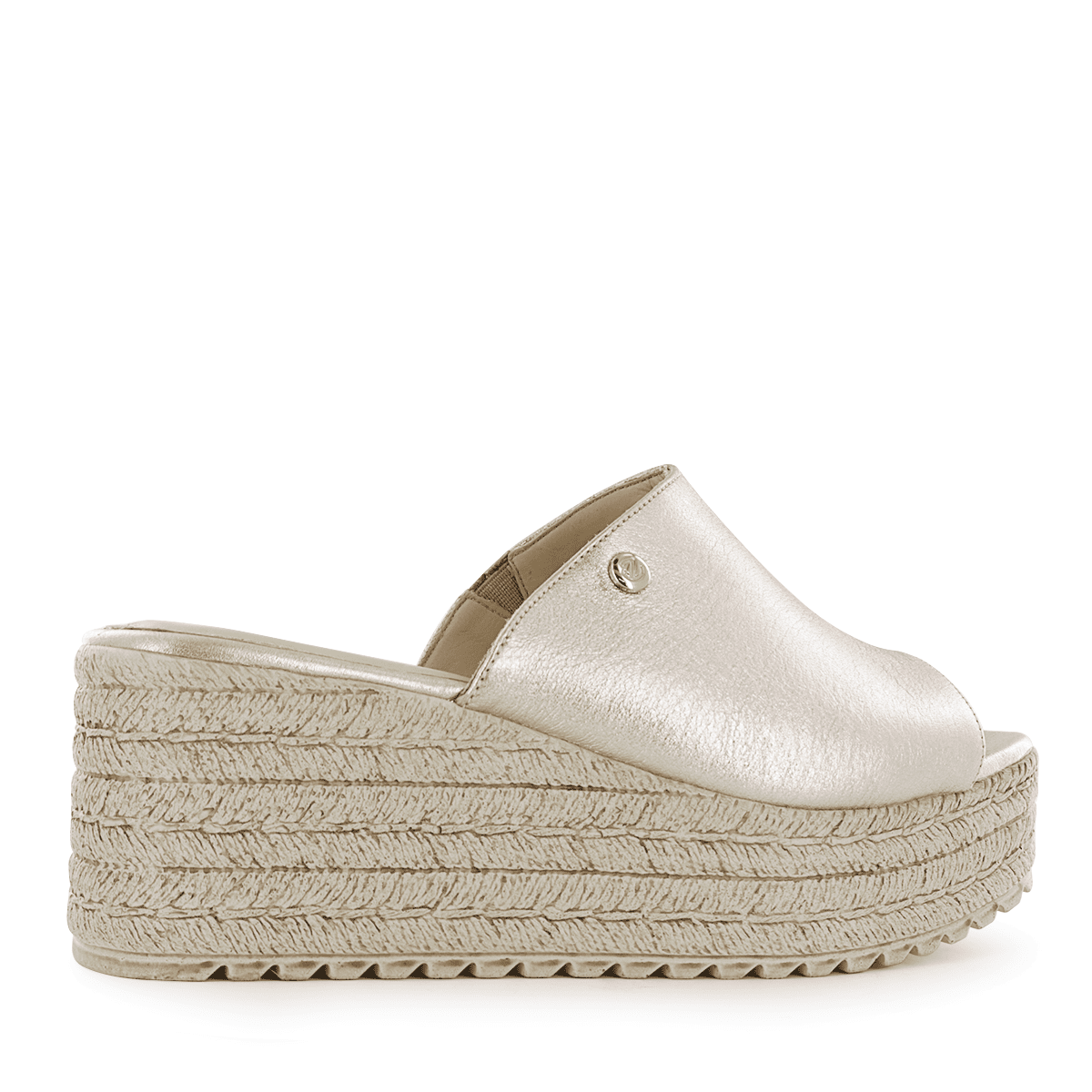 SANDALIAS CUÑA ECCO CUERO FOLIA MUJER MIRCELA02 ORO ROSA - 3