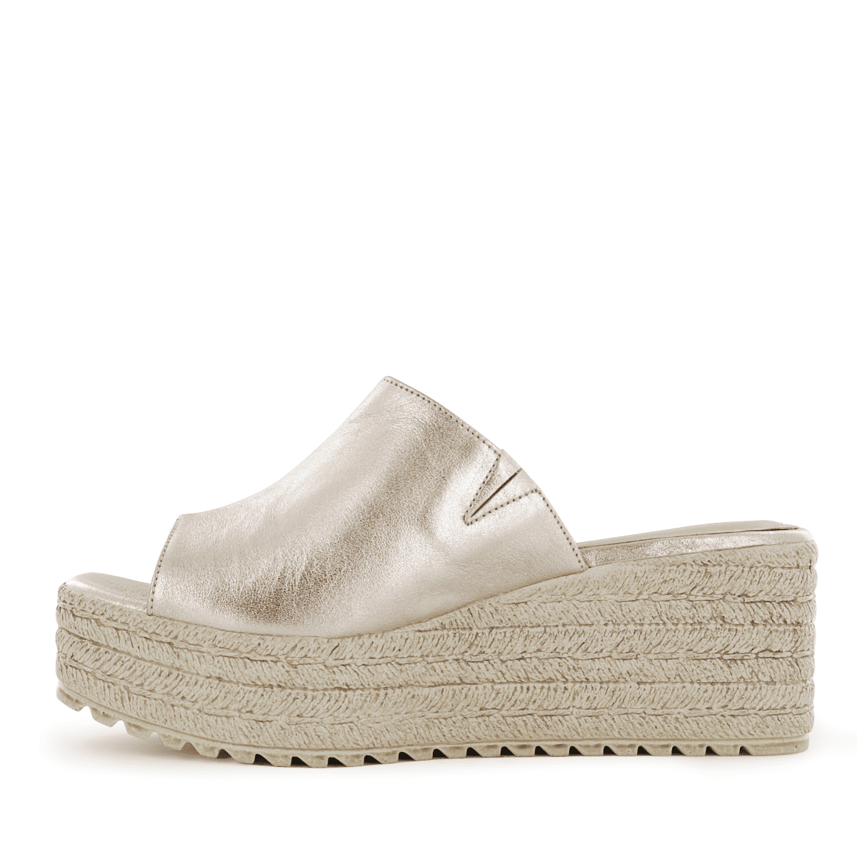 SANDALIAS CUÑA ECCO CUERO FOLIA MUJER MIRCELA02 ORO ROSA - 4