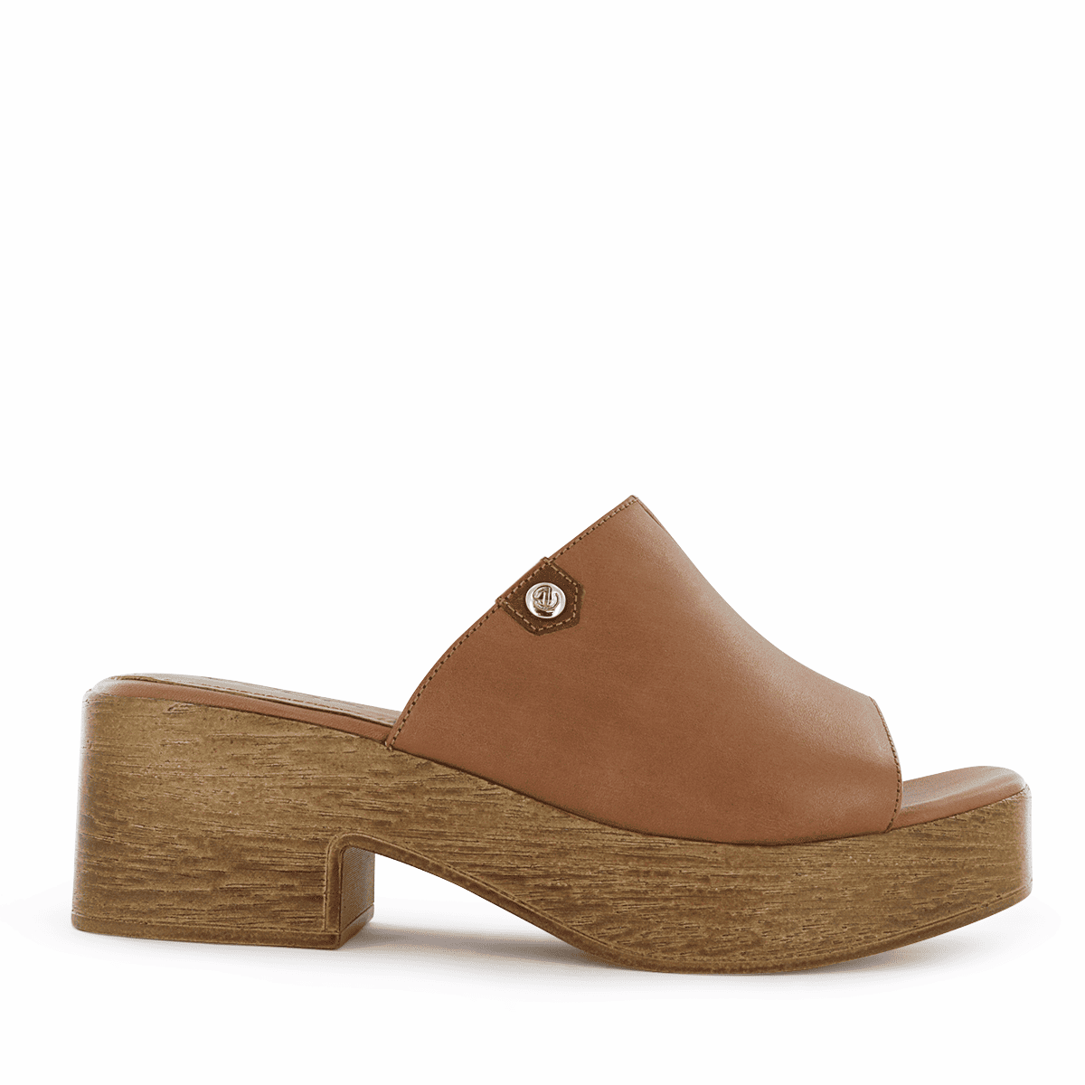SANDALIA CON TACO ECCO CUERO MUJER DOME02 TOFFEE - 2