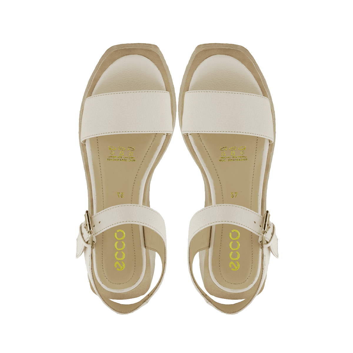 SANDALIAS ECCO CUERO MUJER TAXLI01 MARFIL - 5