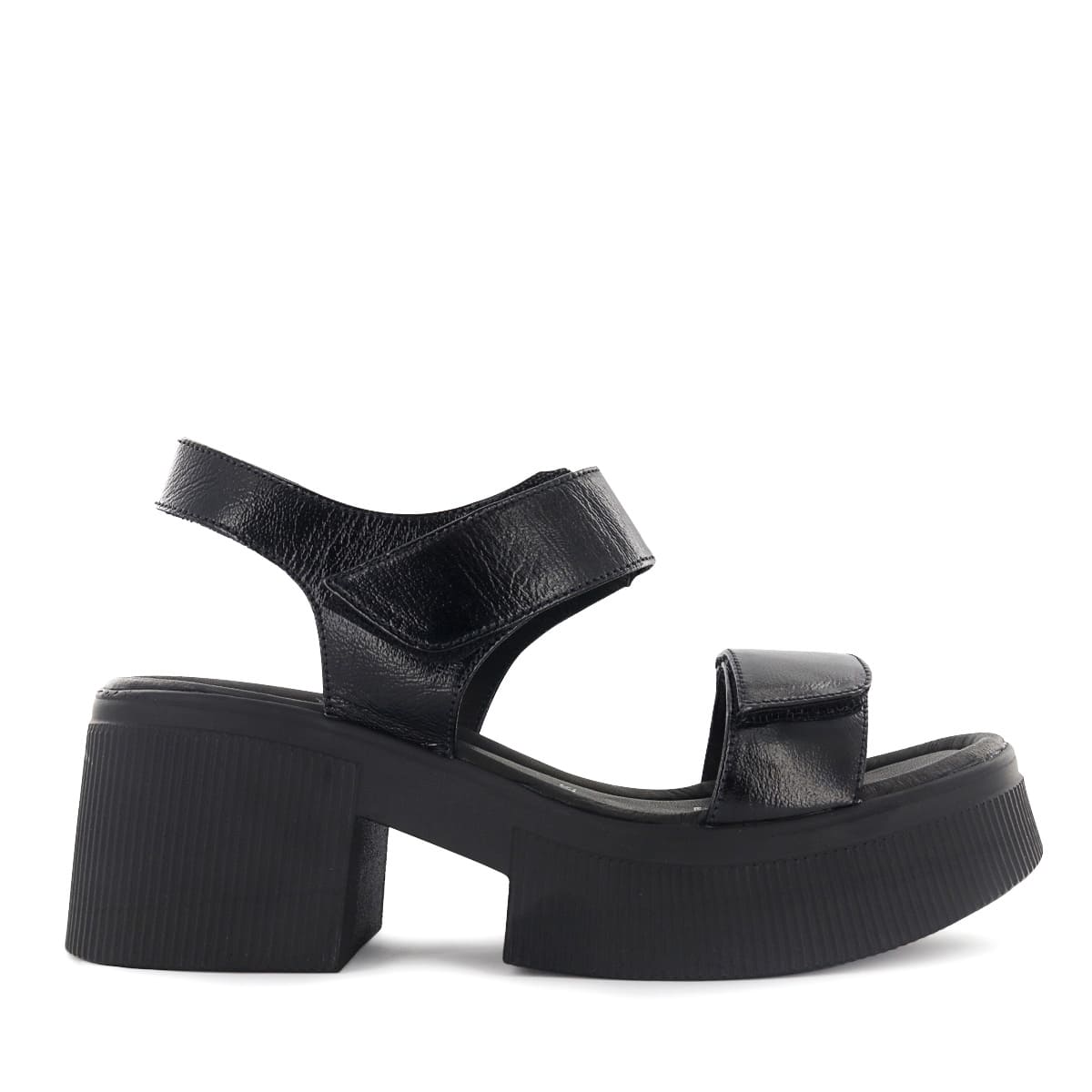 SANDALIAS ECCO CUERO CHAROL MUJER KANTA01 NEGRO - 2