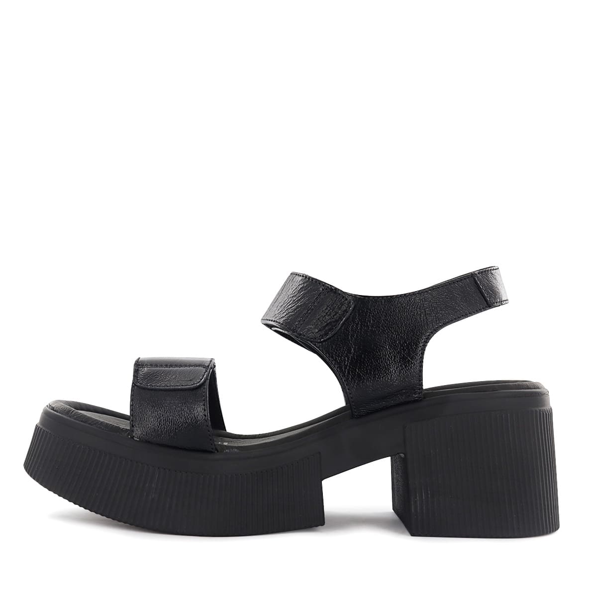 SANDALIAS ECCO CUERO CHAROL MUJER KANTA01 NEGRO - 4