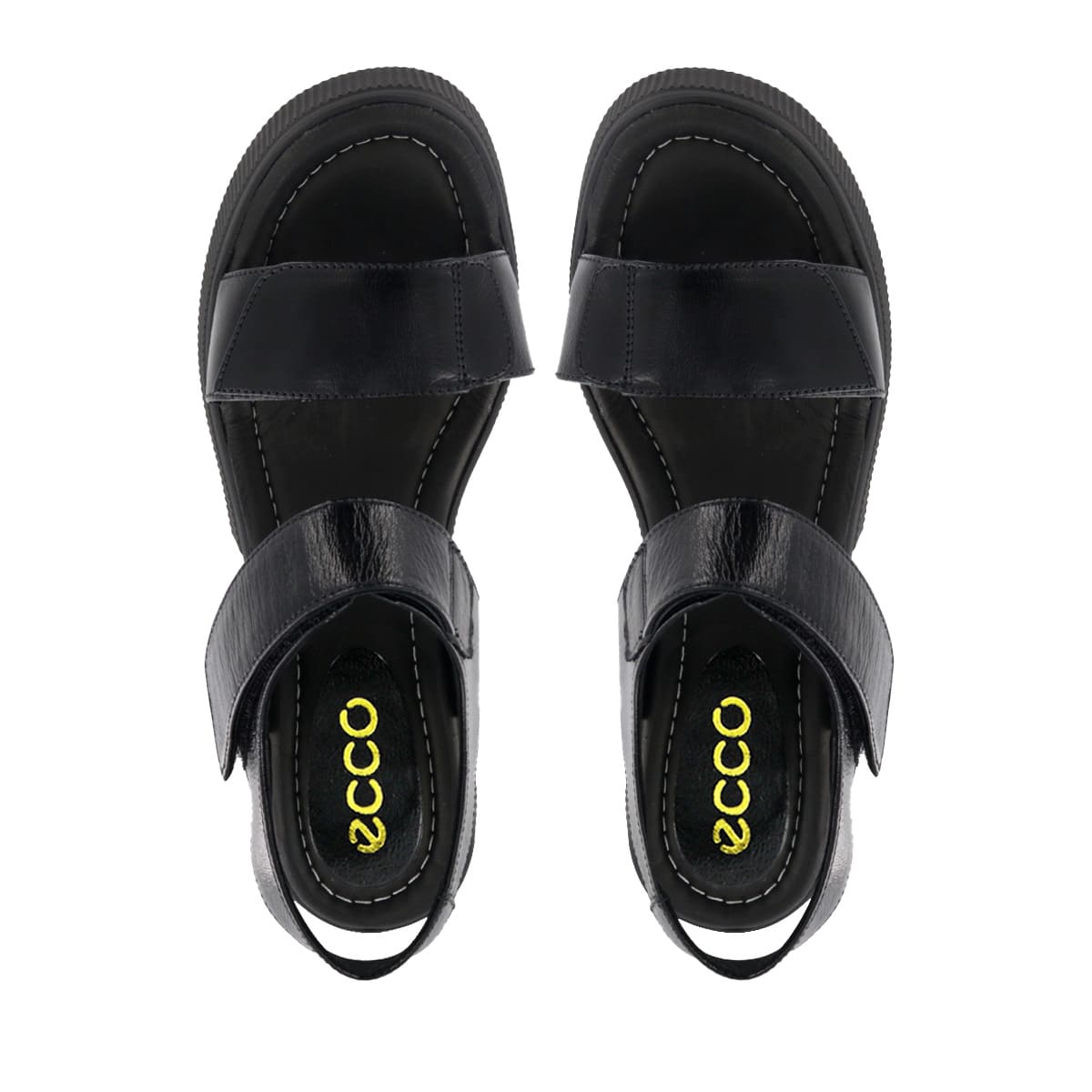 SANDALIAS ECCO CUERO CHAROL MUJER KANTA01 NEGRO - 5