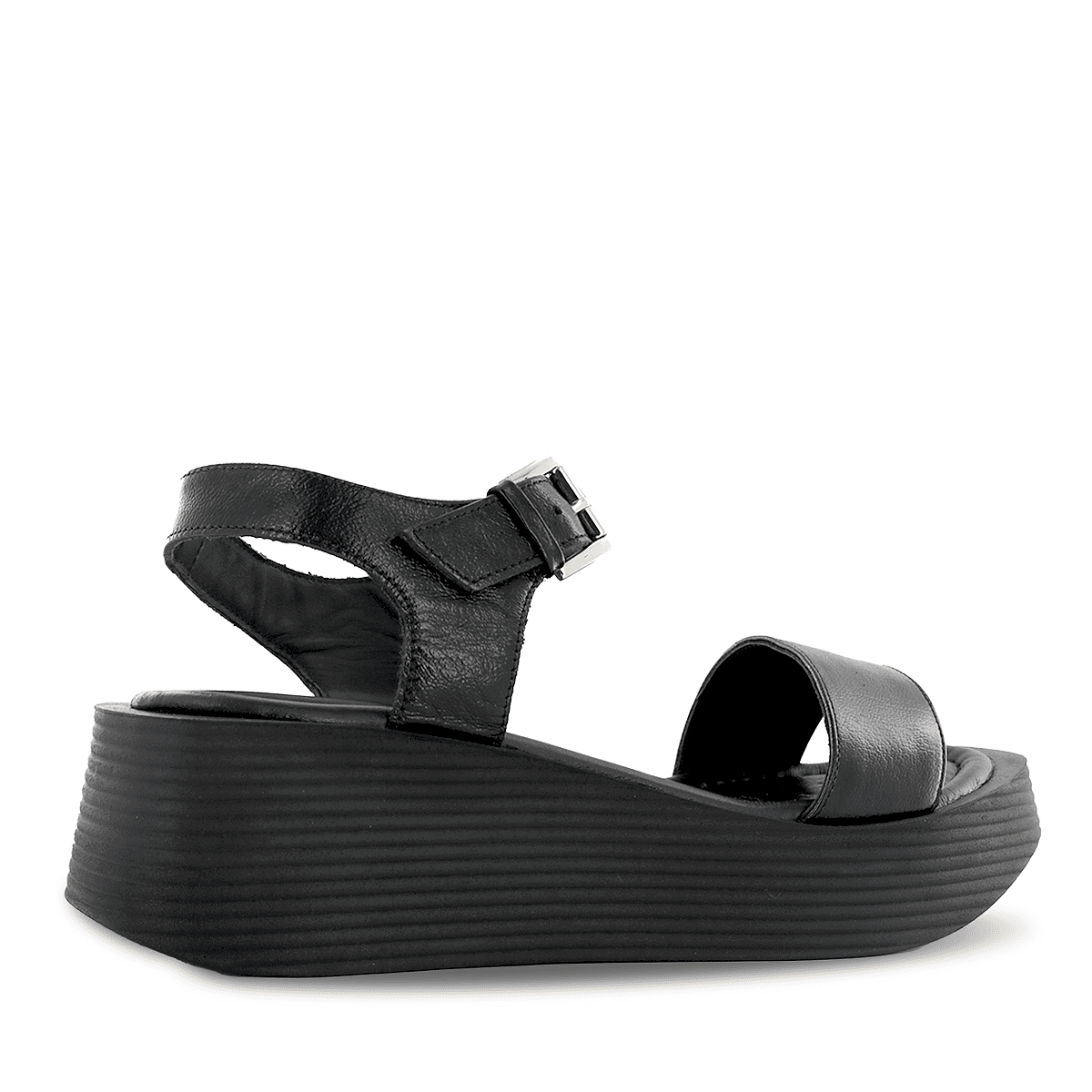 SANDALIAS ECCO CUERO CHAROL MUJER TAXLI01 NEGRO - 3